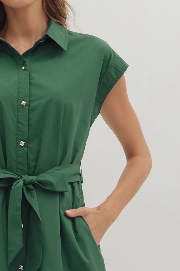 Smooth Wear Comfort Fit Harriet Button Front Midi Dress