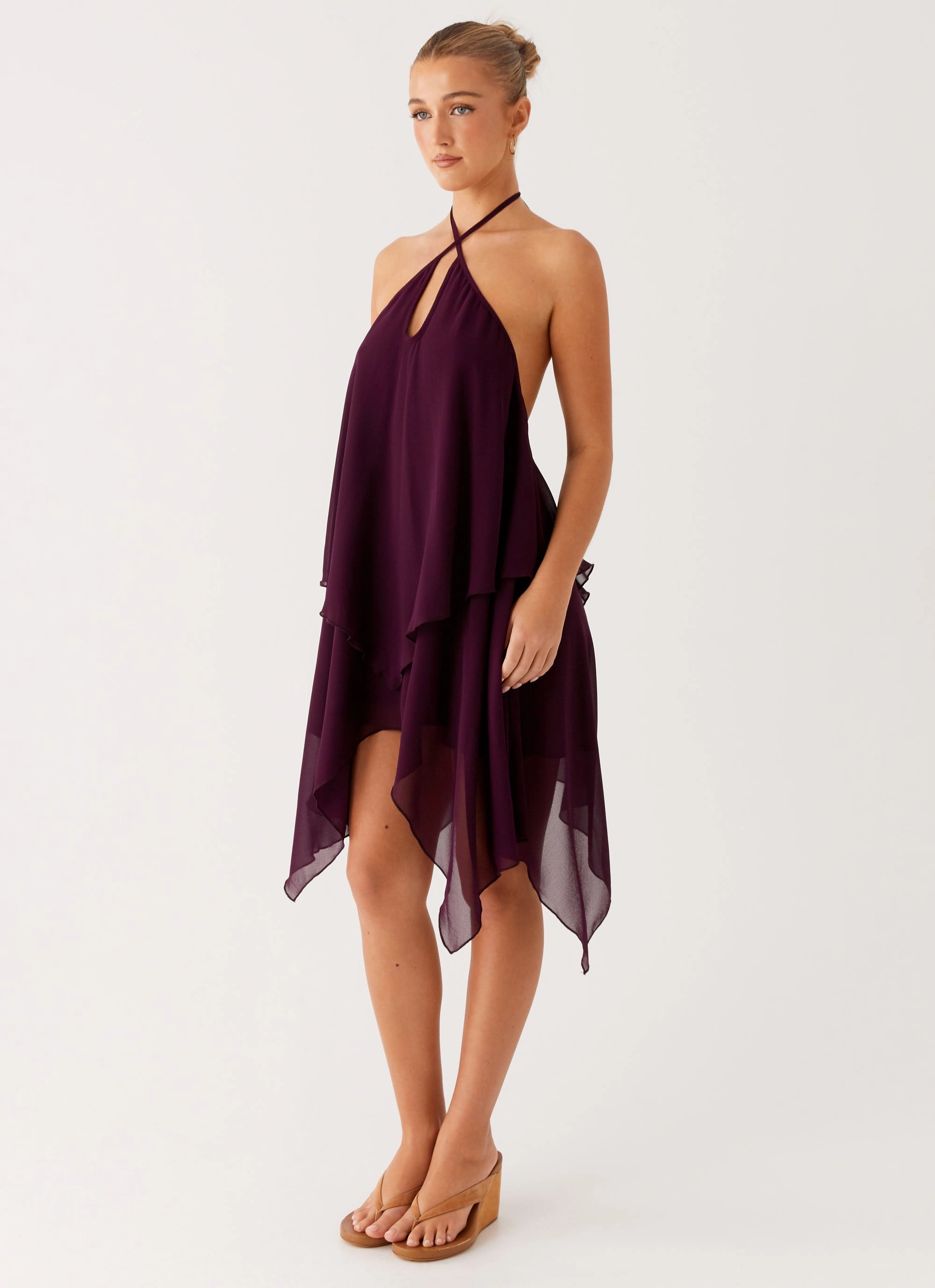 Dalenti Midi Dress - Plum Family Glow