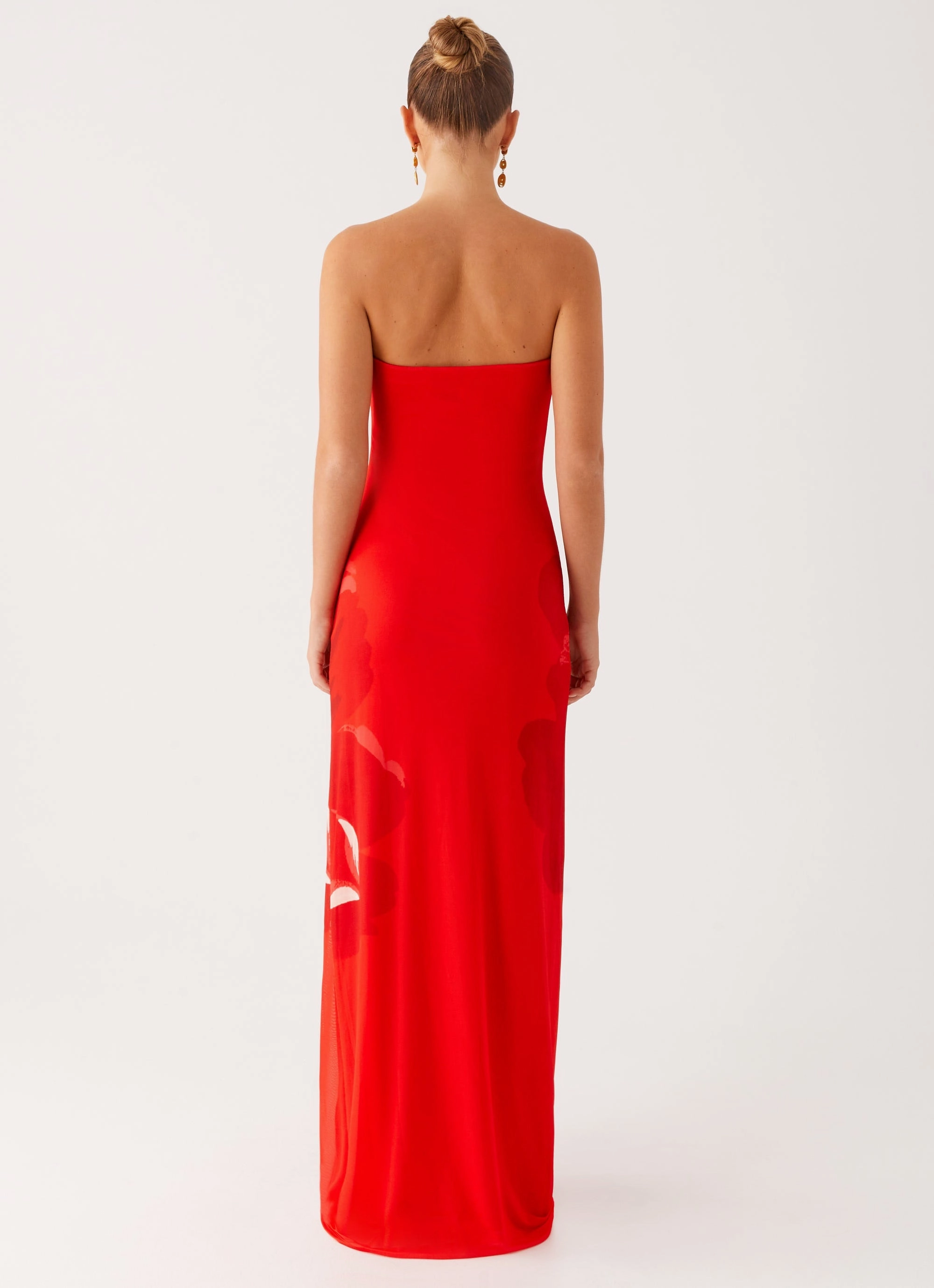 Rooftop-Event Chill Detail Fabian Maxi Dress - Red