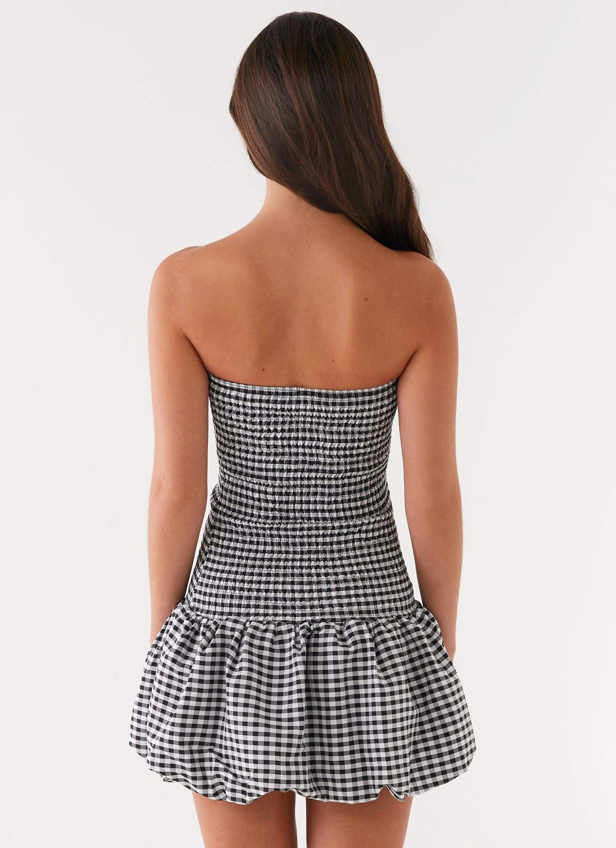 Martell Mini Dress - Black Gingham All Day Look