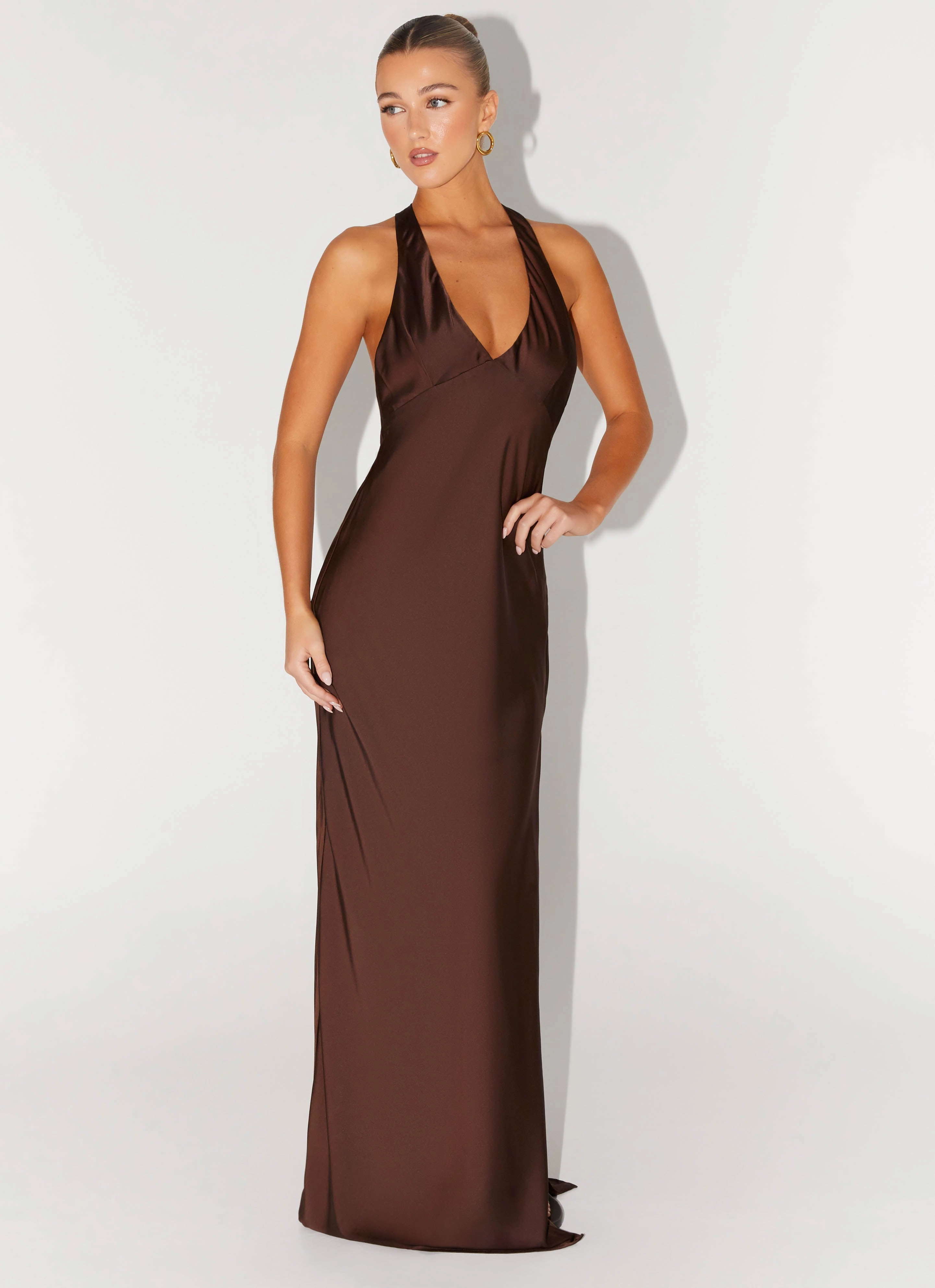 Angie Maxi Dress - Chocolate Professional Look