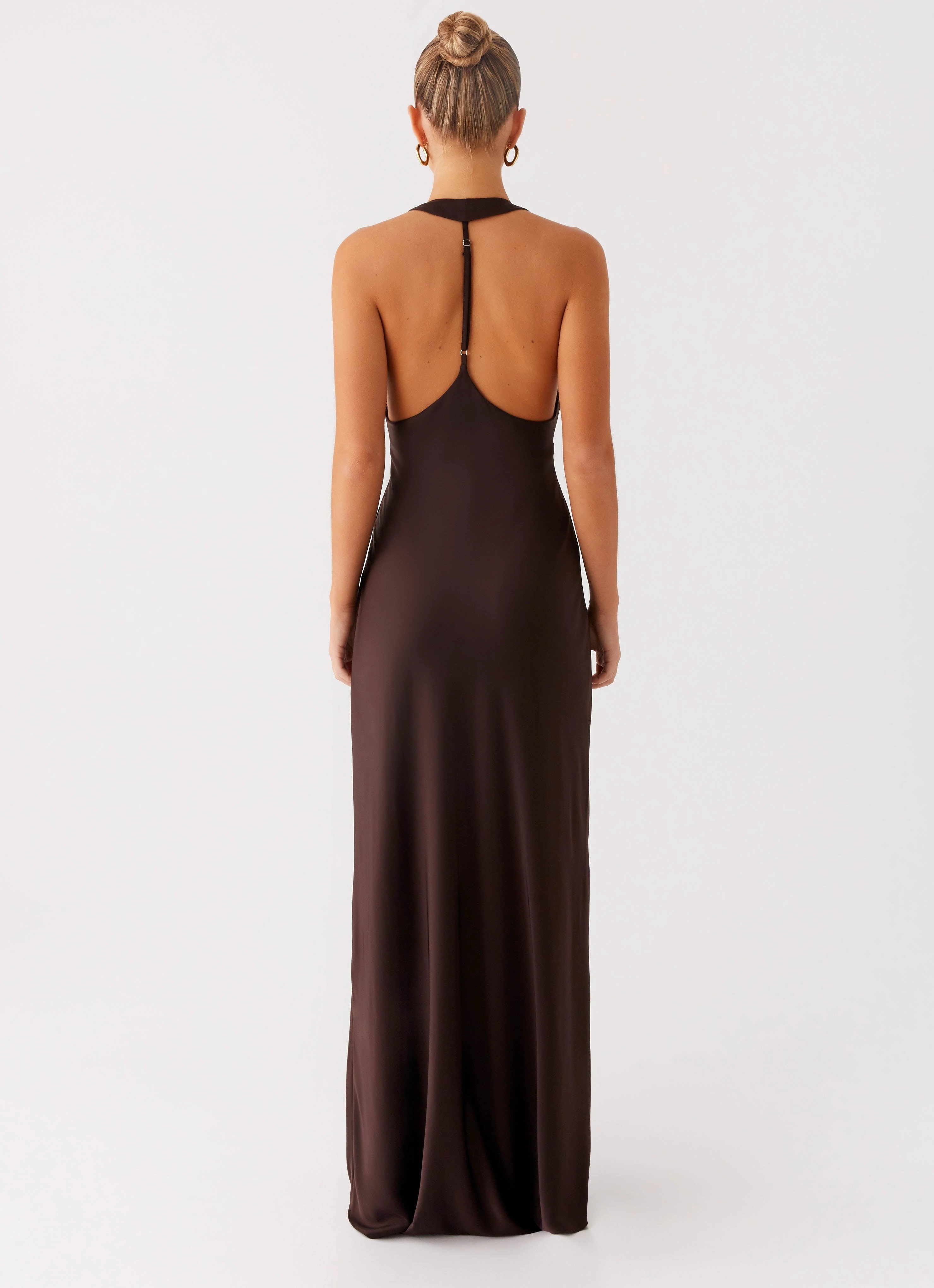Angie Maxi Dress - Chocolate Workwear Comfort