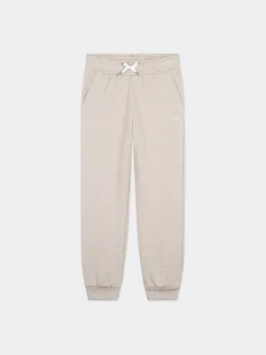 Chloé Girls Embroidered Joggers in Beige