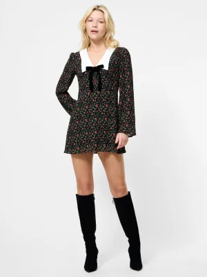 Classic Attire YASMIN CREPE COLLARED MINI DRESS YASMIN CREPE COLLARED MINI DRESS Curvy Glam