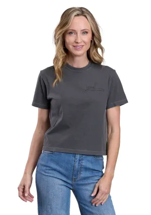 Classic Design Stetson Womens Roping A Calf Grey 100% Cotton S/S T-Shirt Stetson Womens Roping A Calf Grey 100% Cotton S/S T-Shirt Weekend Casual Breathable mesh