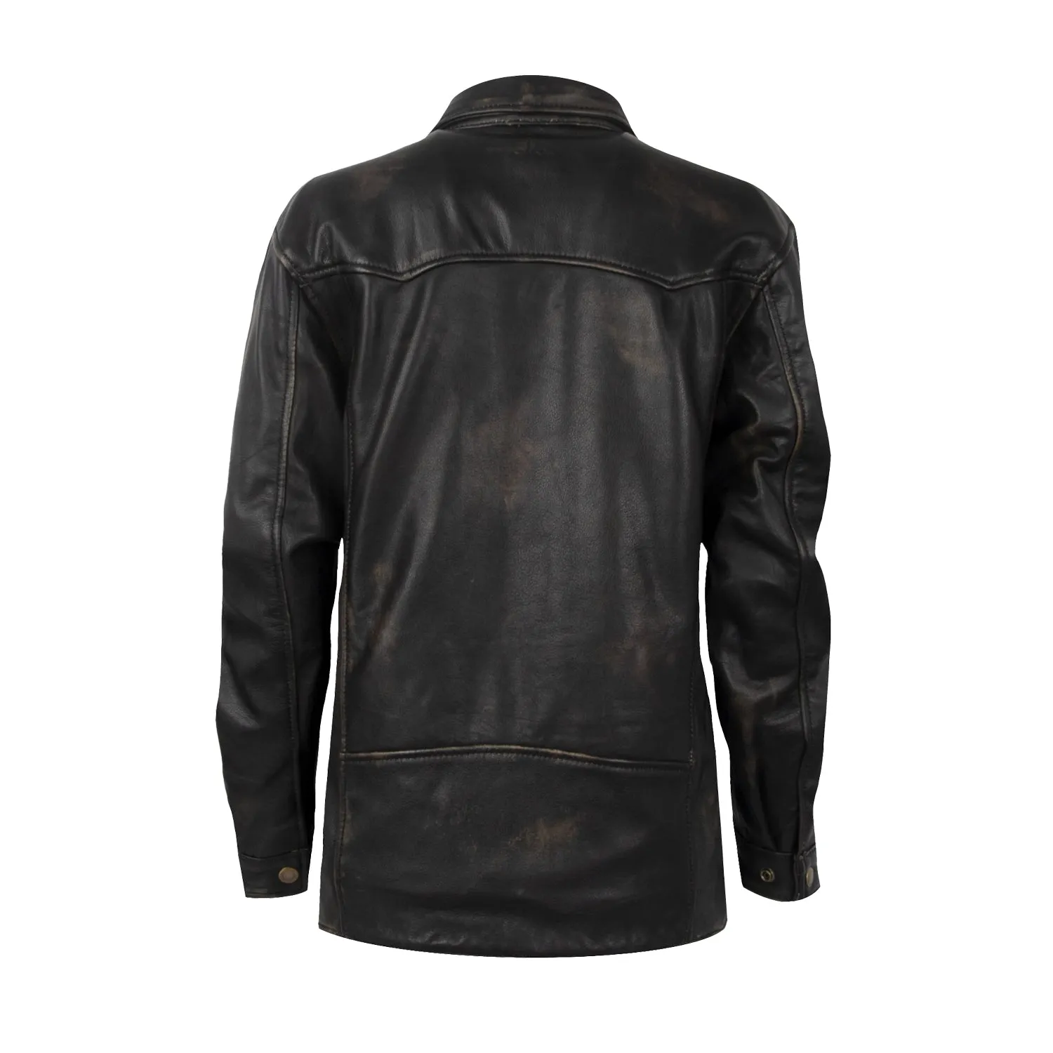 STS Ranchwear Womens Rancher Vintage Black Leather Leather Jacket Home Comfort Autumn Days Elegant