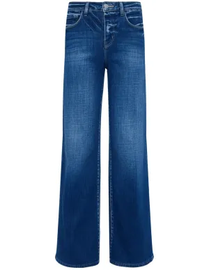 Classic Twist L??AGENCE Alicent High Rise Wide Leg Crop Jeans in Desoto Winter Warmth Outdoor Adventure L??AGENCE Alicent High Rise Wide Leg Crop Jeans in Desoto