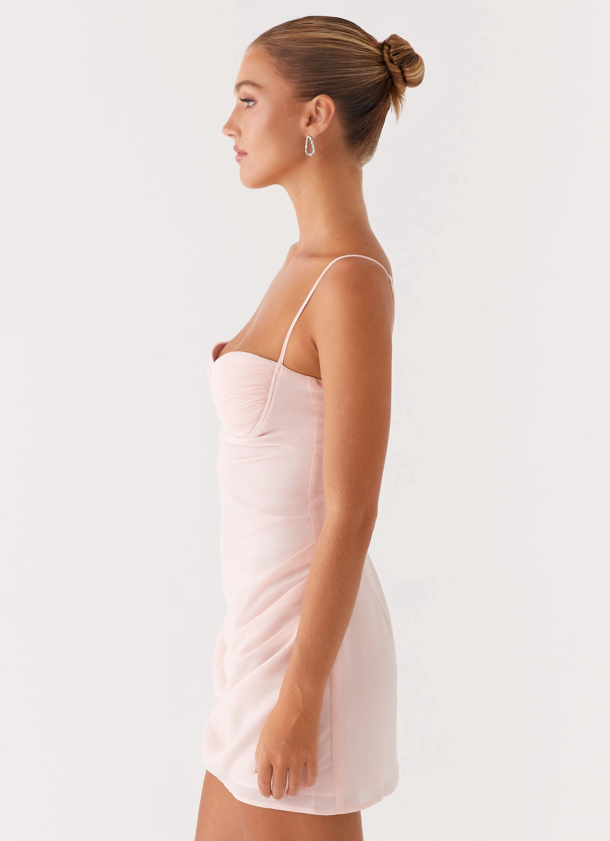 Festive Wear Pose Glow Keeks Mini Dress - Pink