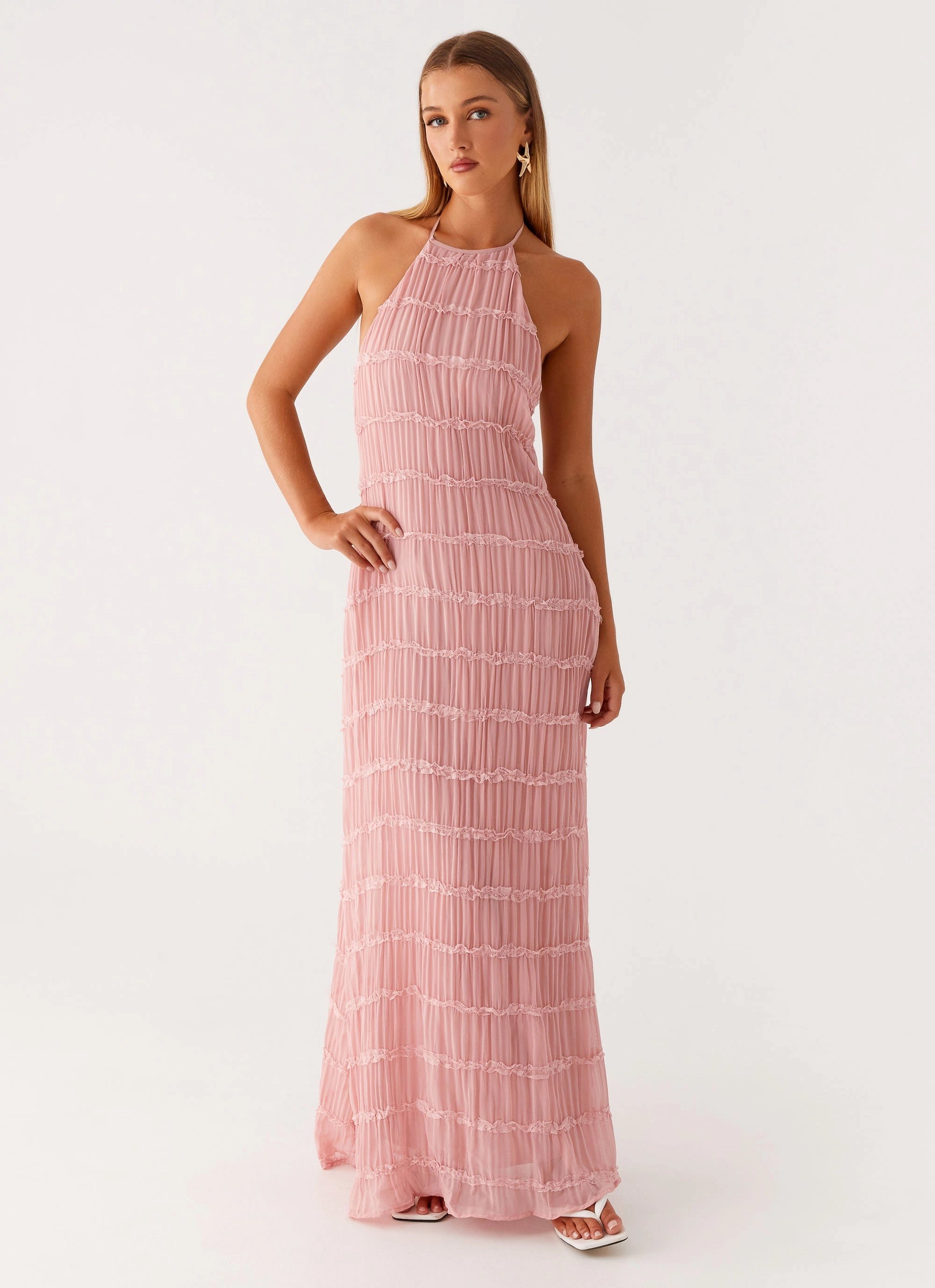 Aullie Maxi Dress - Pink solo wear