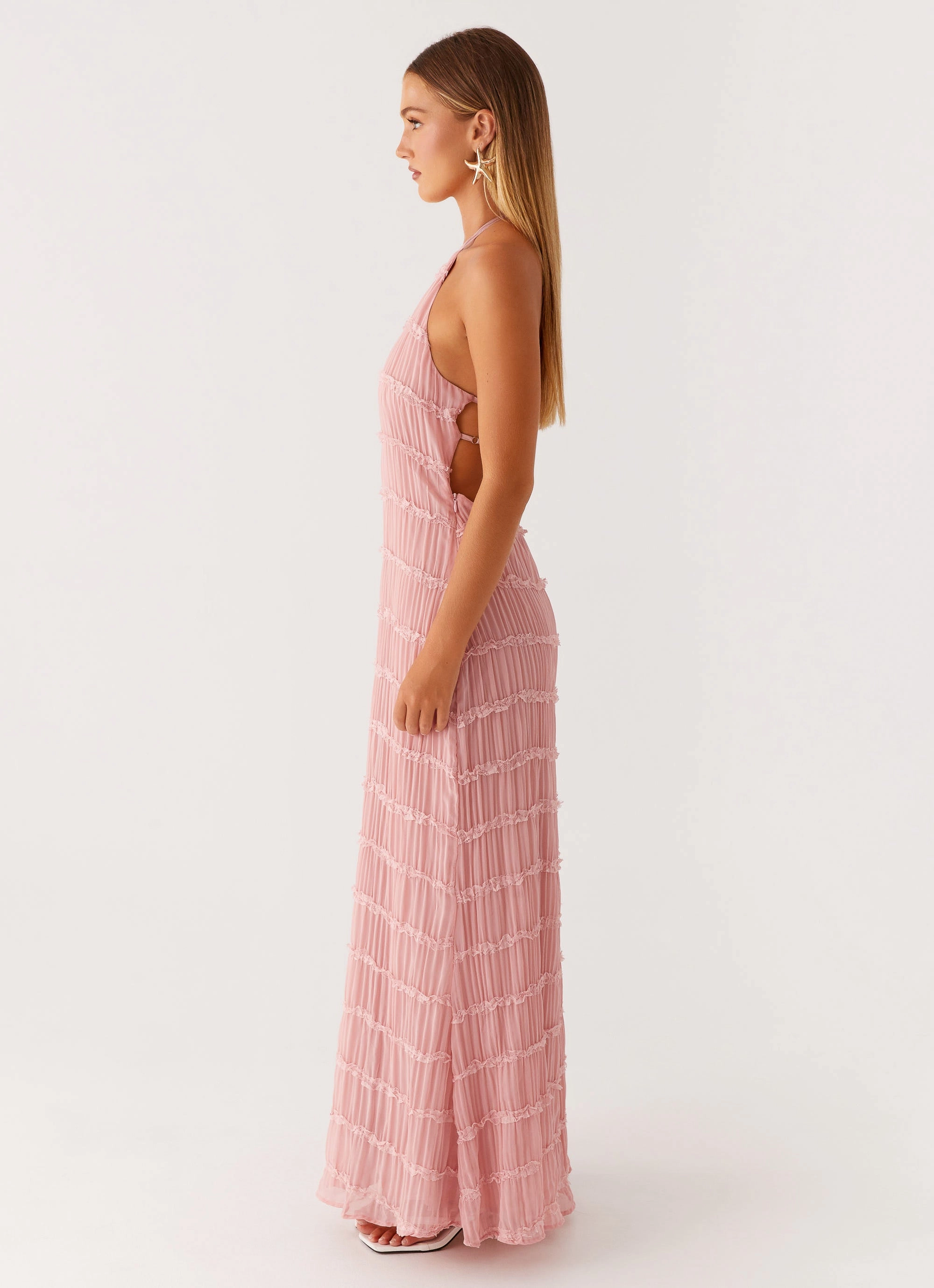 Aullie Maxi Dress - Pink Timeless Piece