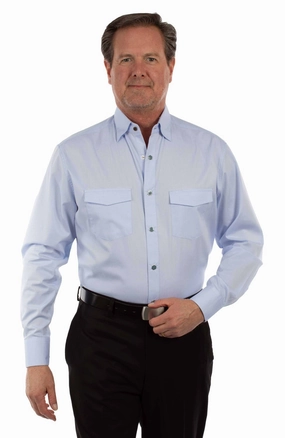 Classic Wear Scully Mens Turquoise Snap Light Blue 100% Cotton L/S Shirt S Scully Mens Turquoise Snap Light Blue 100% Cotton L/S Shirt S Organic Cotton Vibrant color