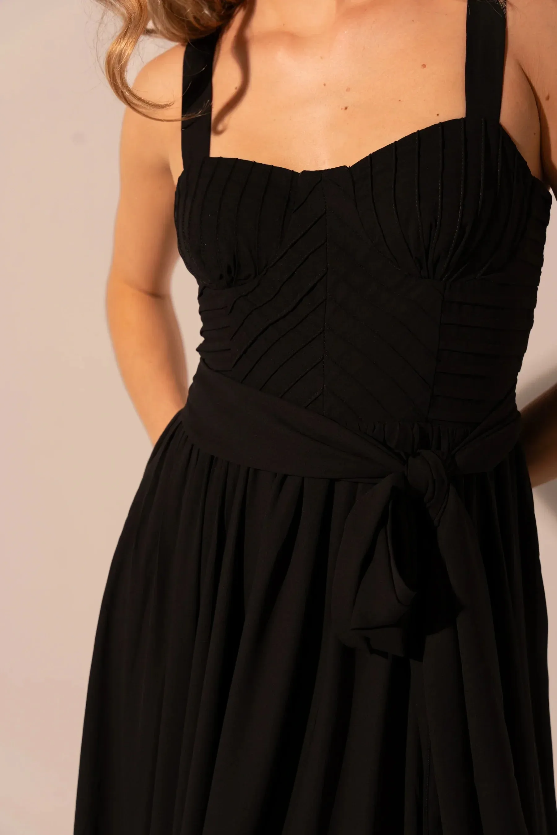 elegant design Claudette Maxi Gown in Black
