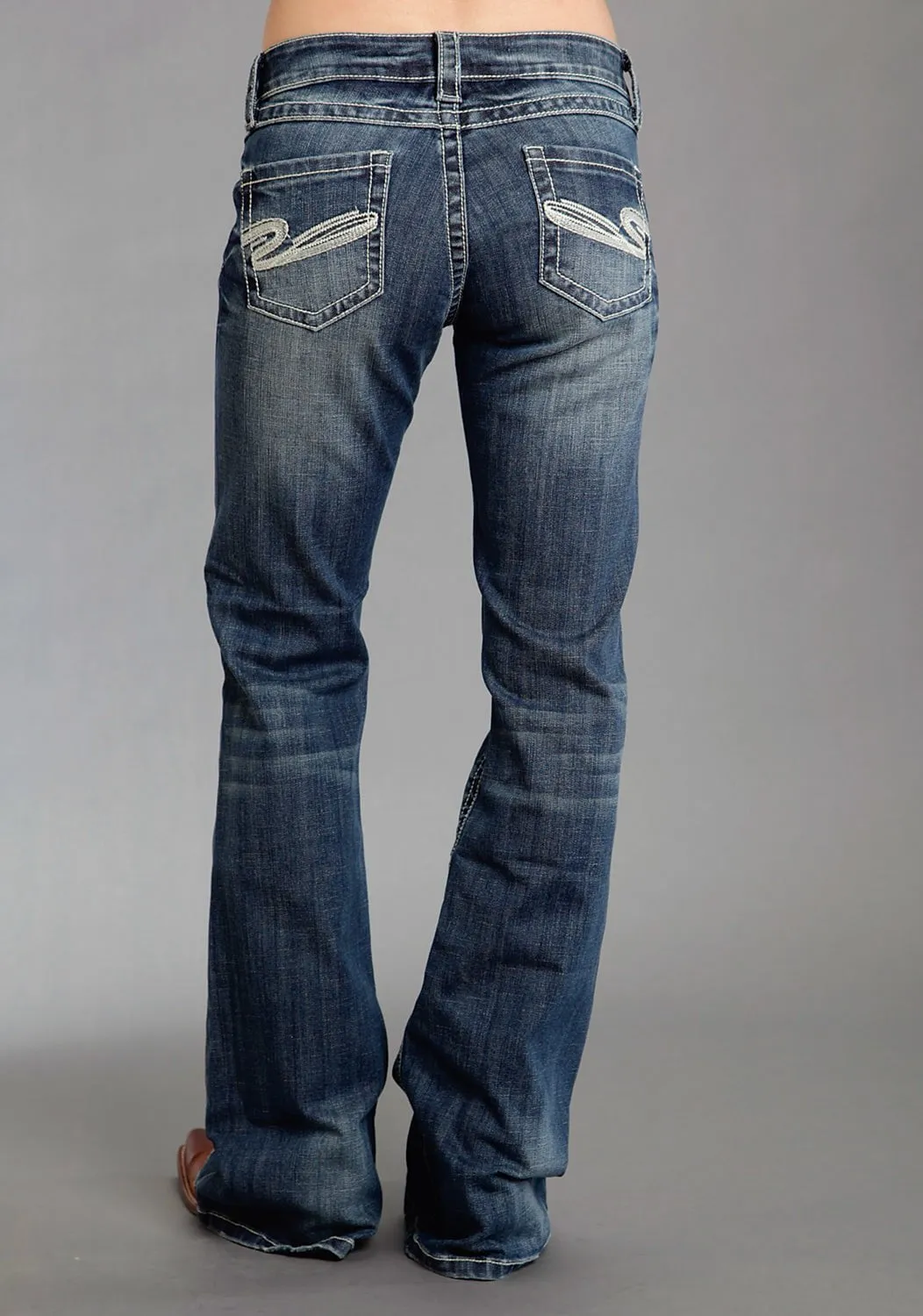 Fashionable Touch Street Essential Stetson Womens 816 Classic Heavy White S Blue Cotton Blend Jeans