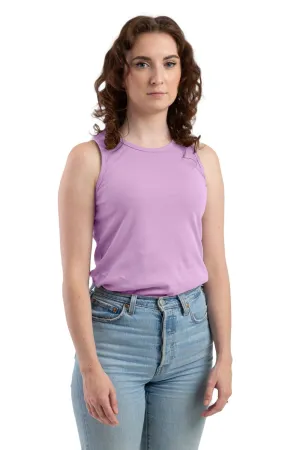 Clean Lines Berne Violet Cotton Blend Womens Performance Tank S/L Dynamic Design crew neck Berne Violet Cotton Blend Womens Performance Tank S/L