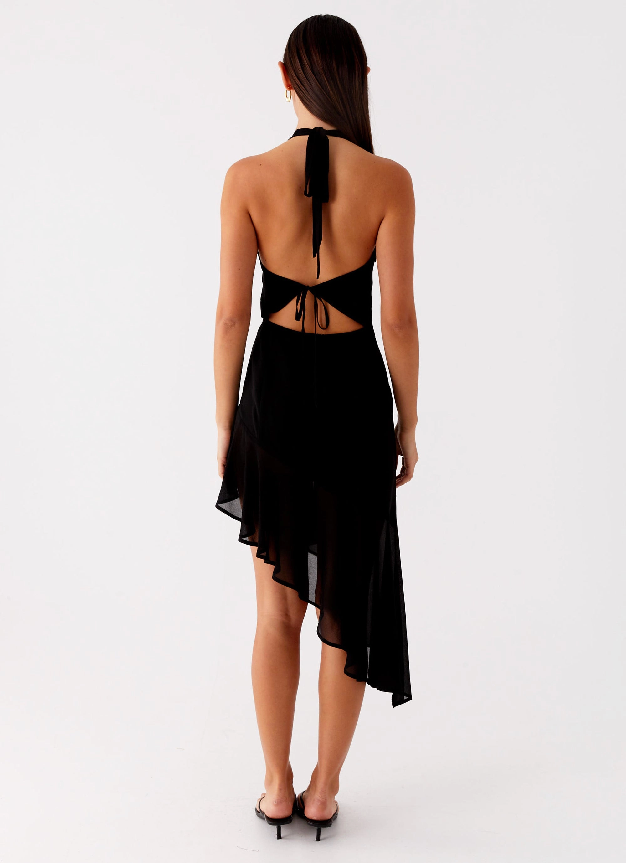 Clean Slate Midi Dress - Black Skin Hug