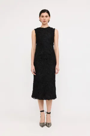 CLEO TEXTURED MIDI DRESS Graceful Sets Soft Finish CLEO TEXTURED MIDI DRESS