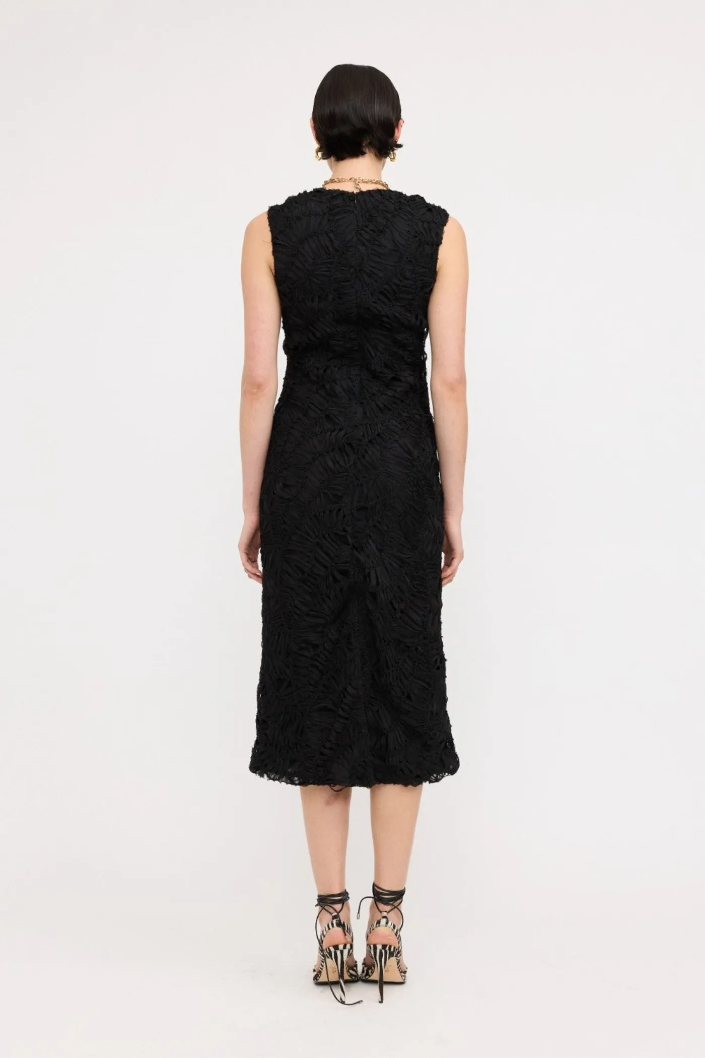 Cozy Design CLEO TEXTURED MIDI DRESS