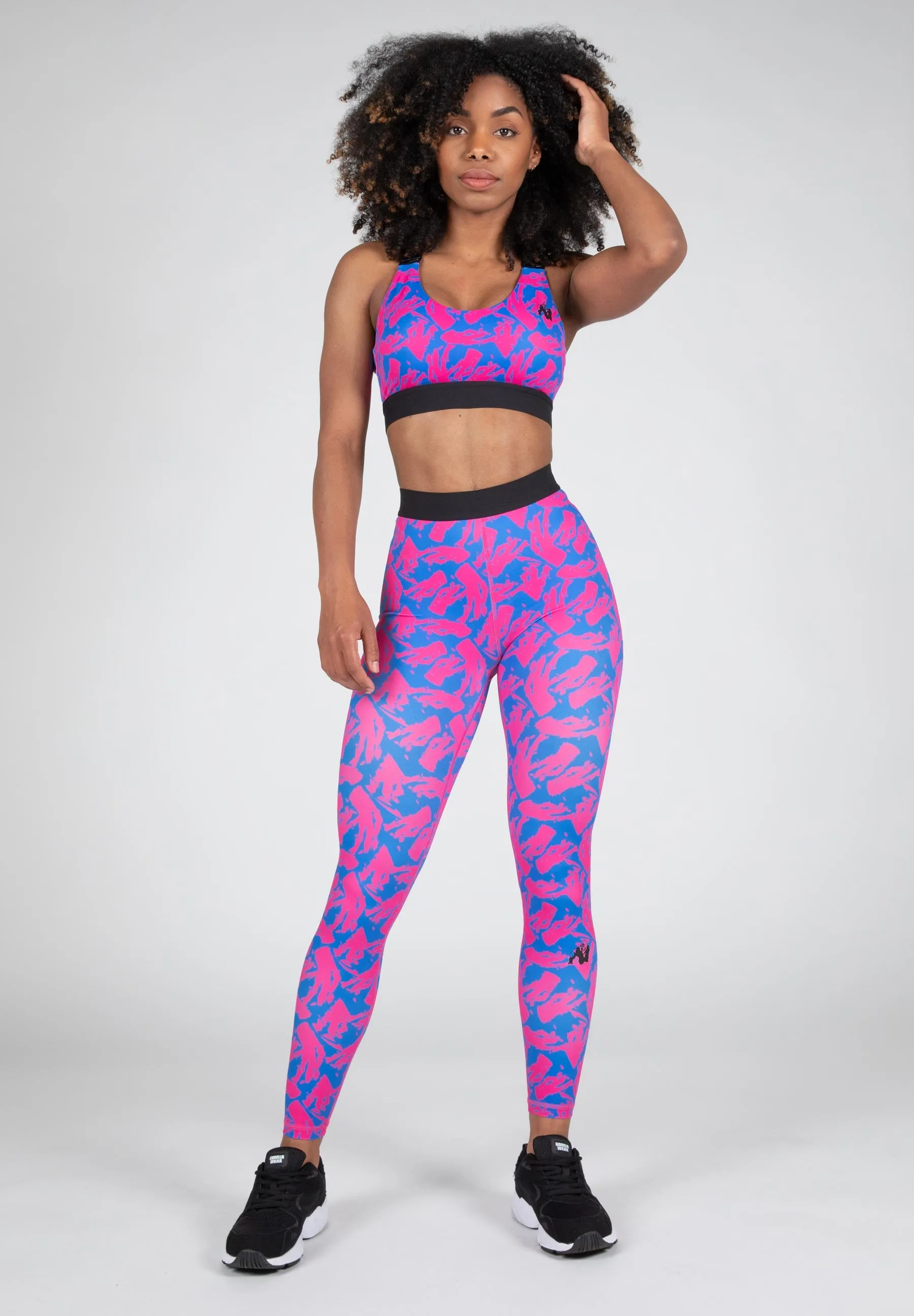 Colby Sports Bra - Blue/Pink