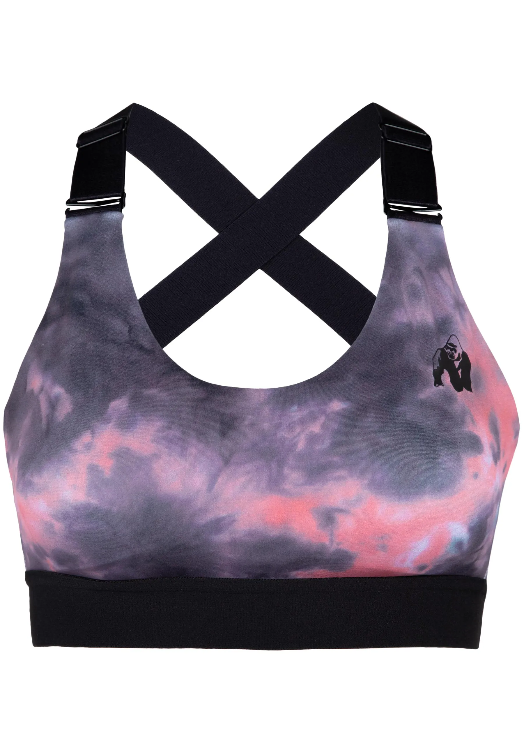Colby Sports Bra - Gray/Pink