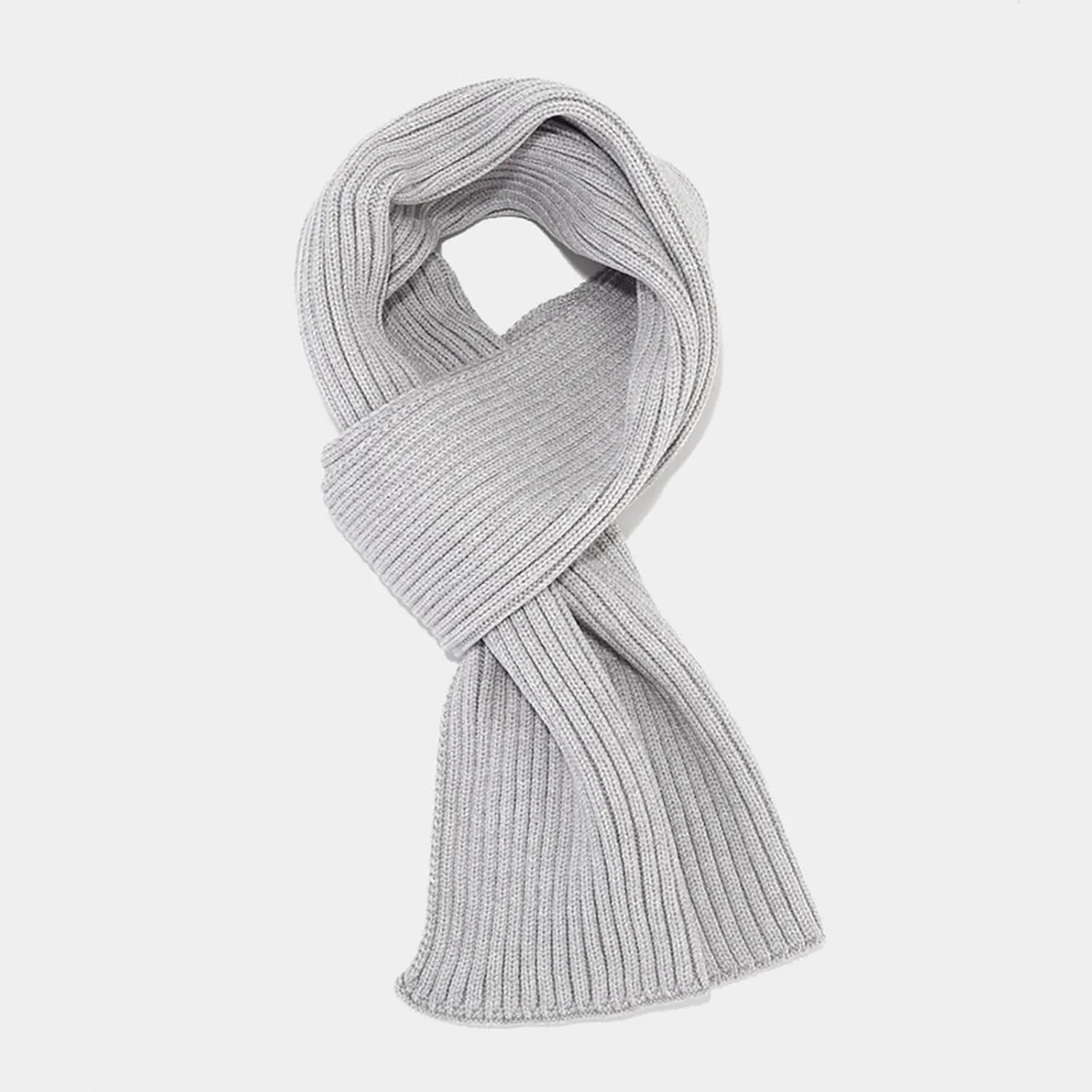 Cold Winter Women Men Warm Scarf Beanie Hat Set Knitted Fleece Unisex Adults Thick Lined Neck Warmer Accessories Set