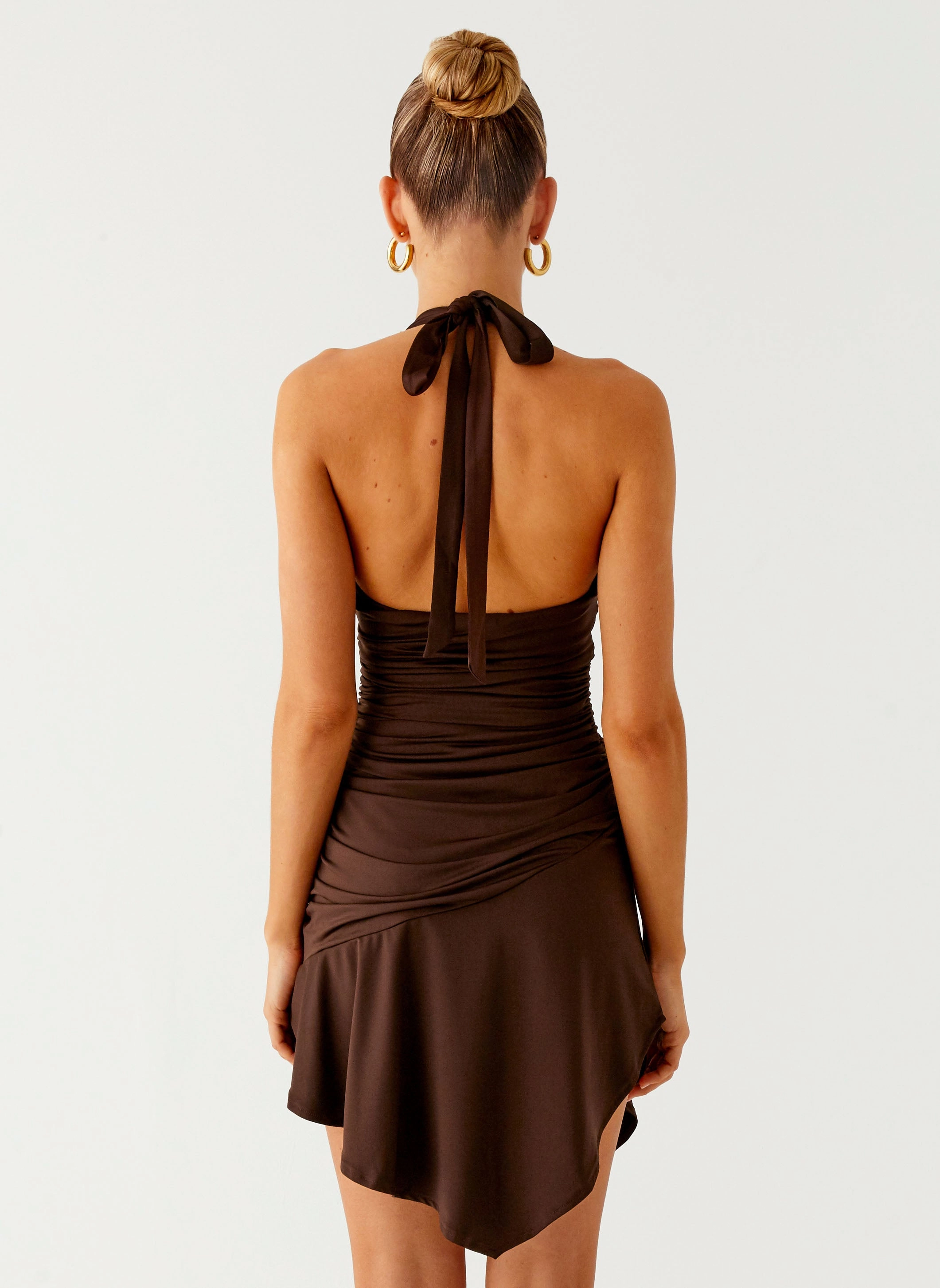Colt Mini Dress - Chocolate Pink Glow Sophisticated Tailoring