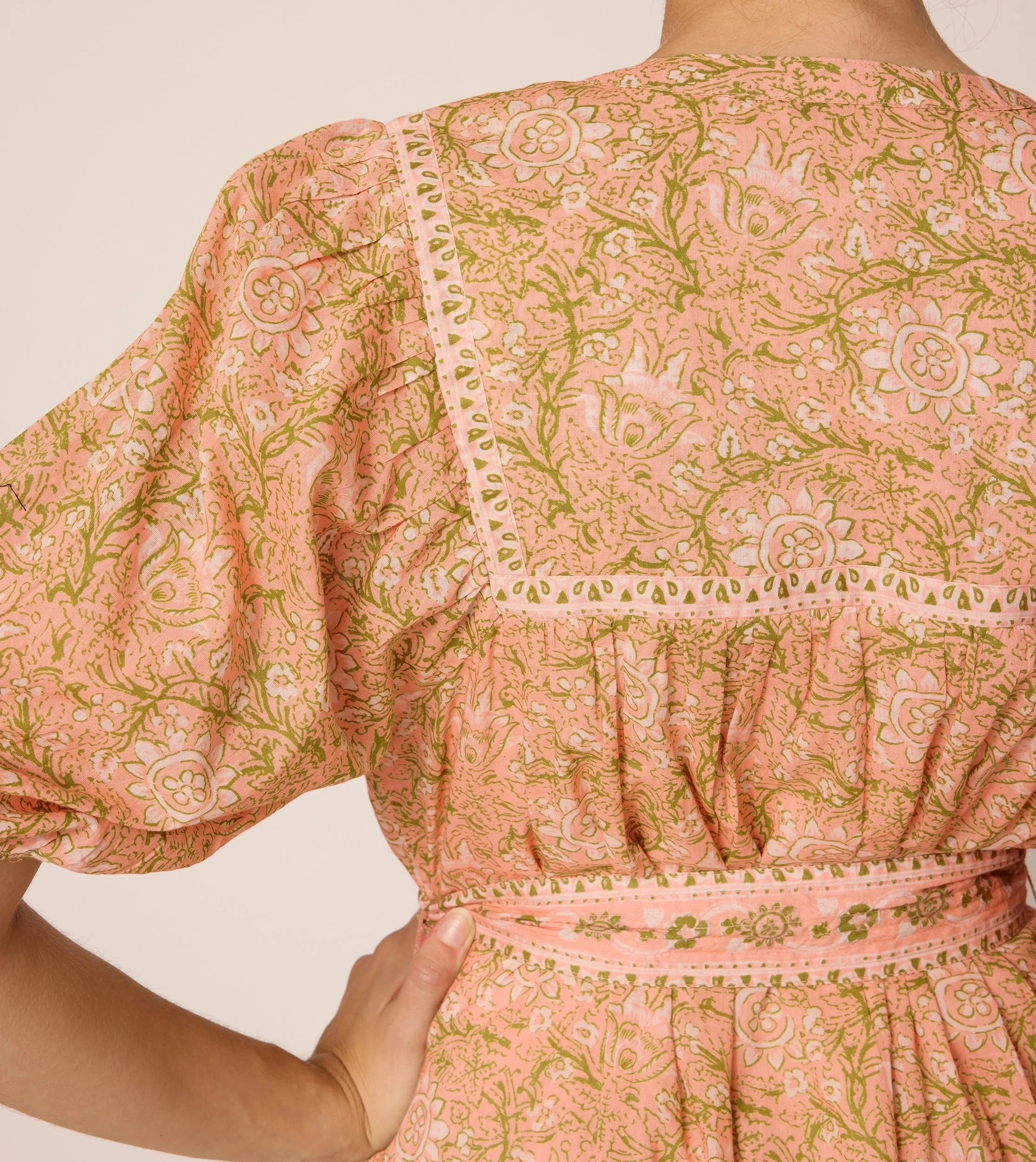 Calista Mini Dress | Cecil Blush Chic Tone