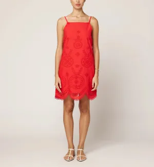 Comfort - First Thandi Mini Dress | Poppy Red Thandi Mini Dress | Poppy Red Wide Hemline Neutral Finish