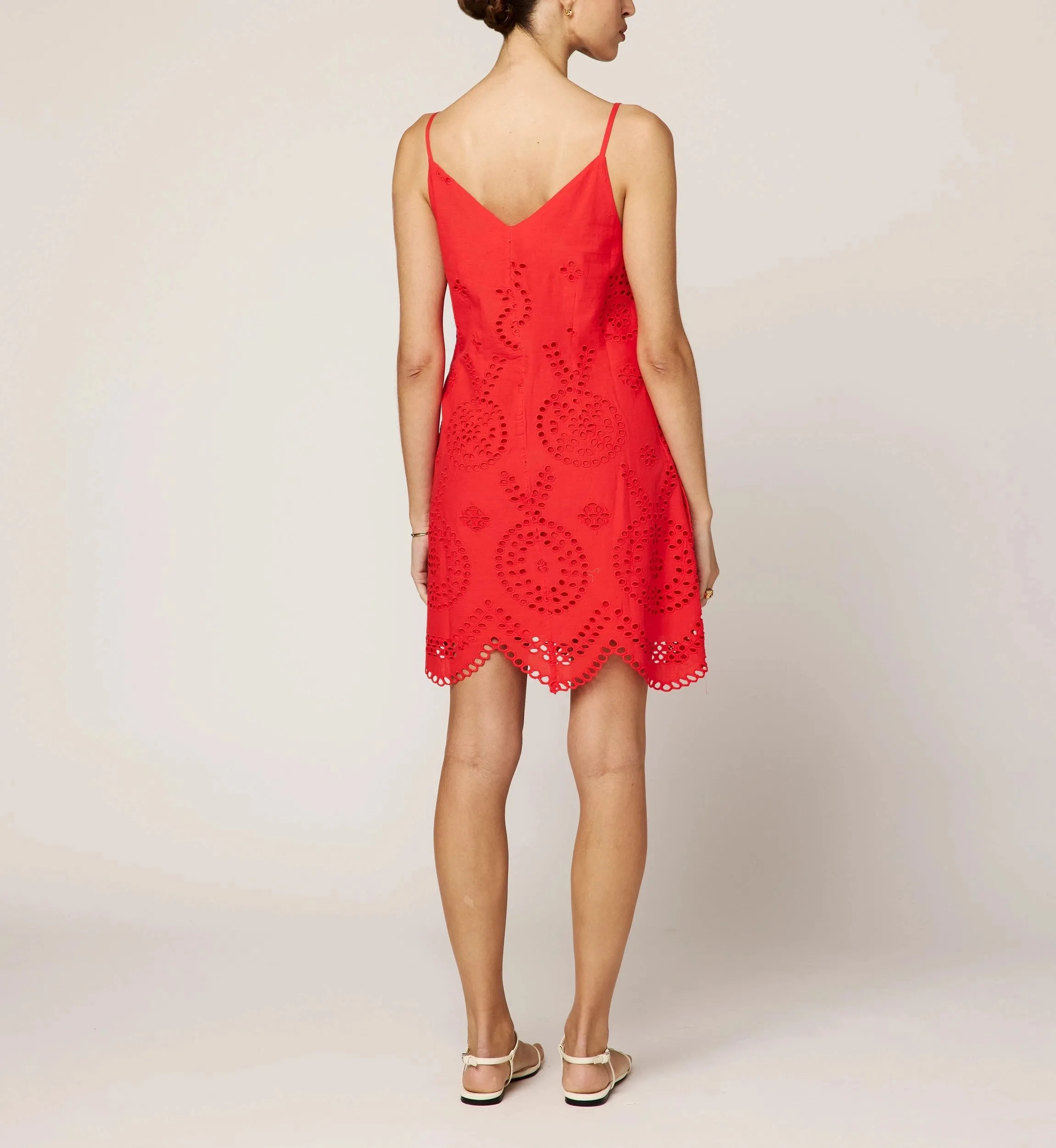 Coffee Break Thandi Mini Dress | Poppy Red