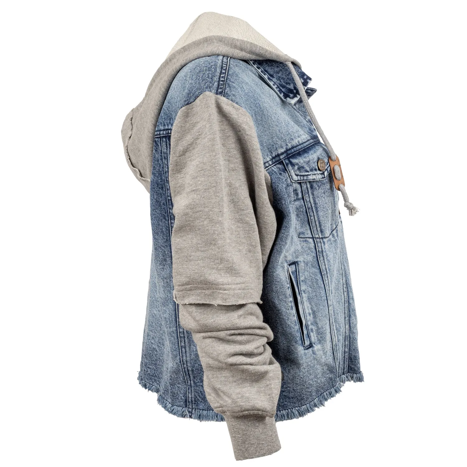 STS Ranchwear Womens Cassie Jo Denim 100% Cotton Hooded Cotton Jacket Durable Streetwear Fan Premium