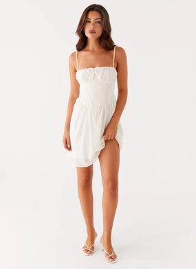 Comfortable Feel Harmony Mini Dress - Ivory Harmony Mini Dress - Ivory Lightweight Wear