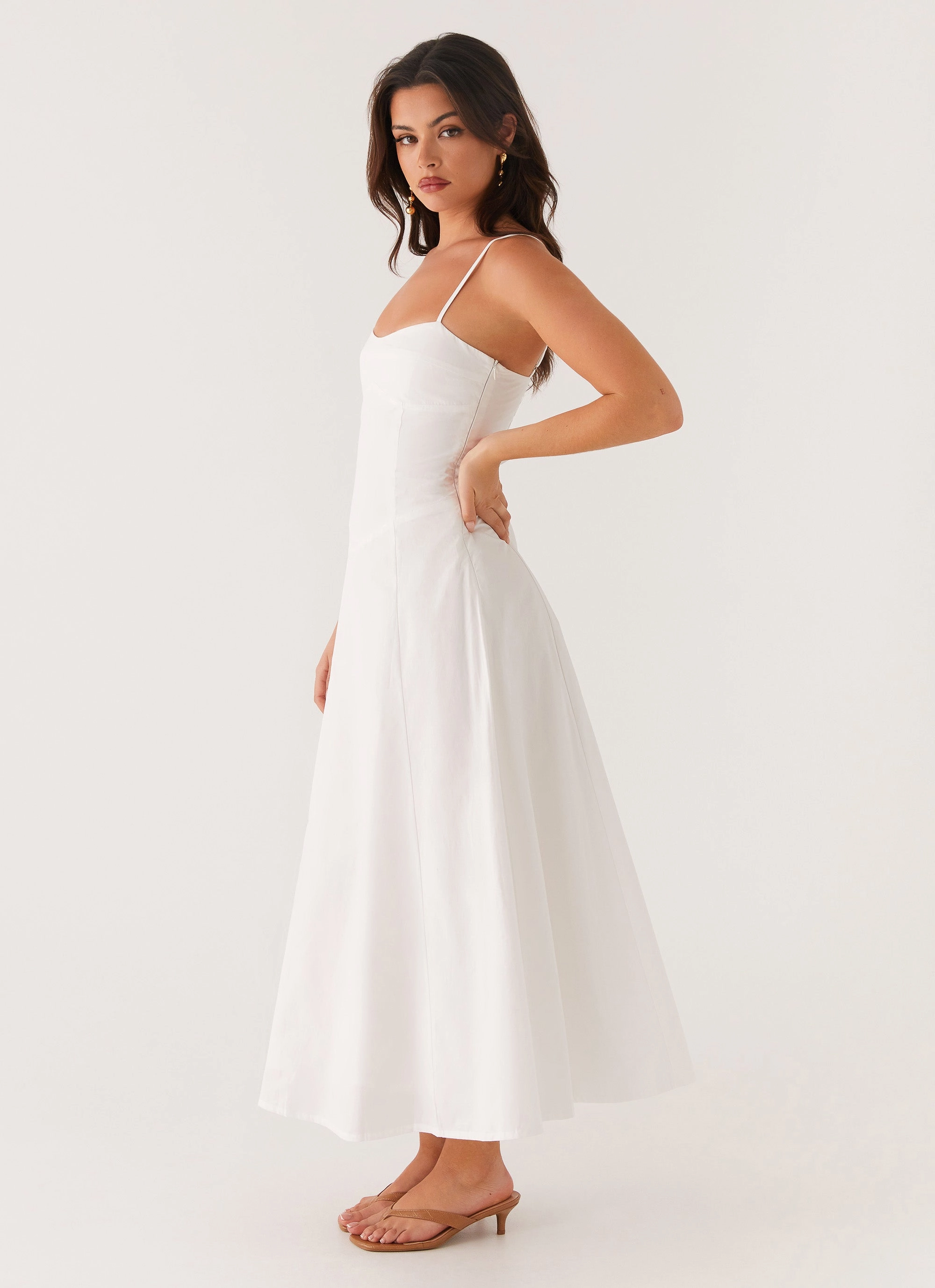 Everyday-Comfort Noosa Midi Dress - White