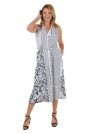 Comfy Fit Belle Ruffle Neck Sleeveless Maxi Dress Seasonal Essential Belle Ruffle Neck Sleeveless Maxi Dress