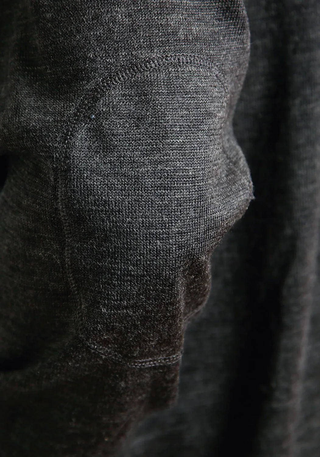 Stetson Mens Heathered Grey Wool Blend Zip Sweater Flexible Material