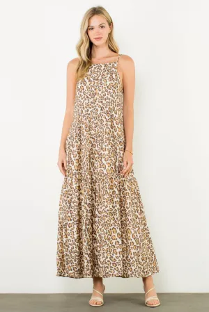 Convertible Neckline Hattie Leopard Print Maxi Dress Hattie Leopard Print Maxi Dress Chic Layers