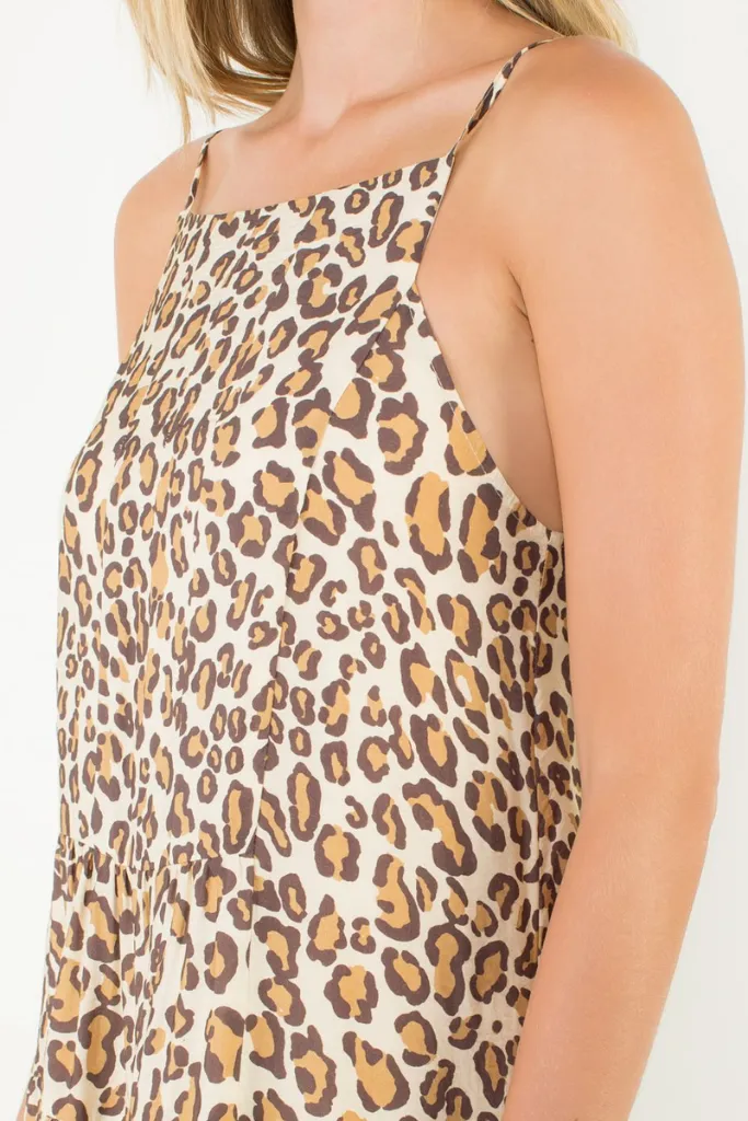 Hattie Leopard Print Maxi Dress Chic Tailoring Design Chic Vibe