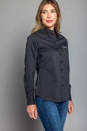 Cool Designs Kimes Ranch Womens Team Shirt Black Cotton Blend L/S Shirt Wrinkle Resistant Material Subtle design Kimes Ranch Womens Team Shirt Black Cotton Blend L/S Shirt