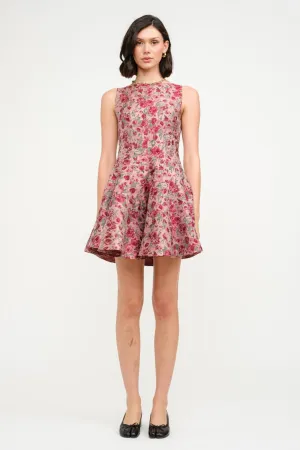 Cool Garbs CECILIA JACQUARD MINI DRESS Neutral Flow Natural Texture CECILIA JACQUARD MINI DRESS