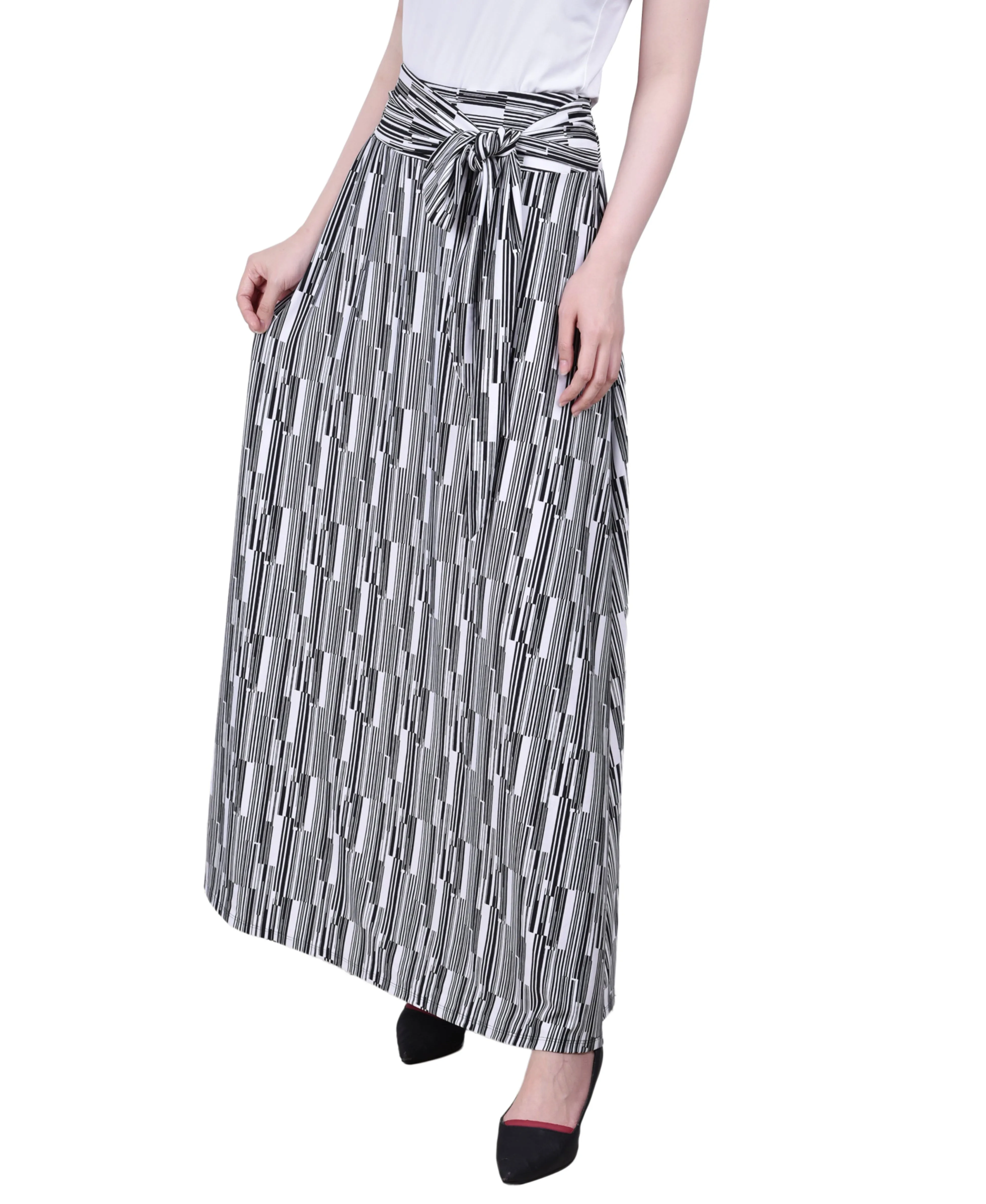 Maxi Skirt With Sash Waist Tie Day To Night Light Fabrication
