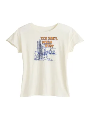 Cool Look Tin Haul Womens Wild Wild West White 100% Cotton S/S T-Shirt Tin Haul Womens Wild Wild West White 100% Cotton S/S T-Shirt Casual Wear color block