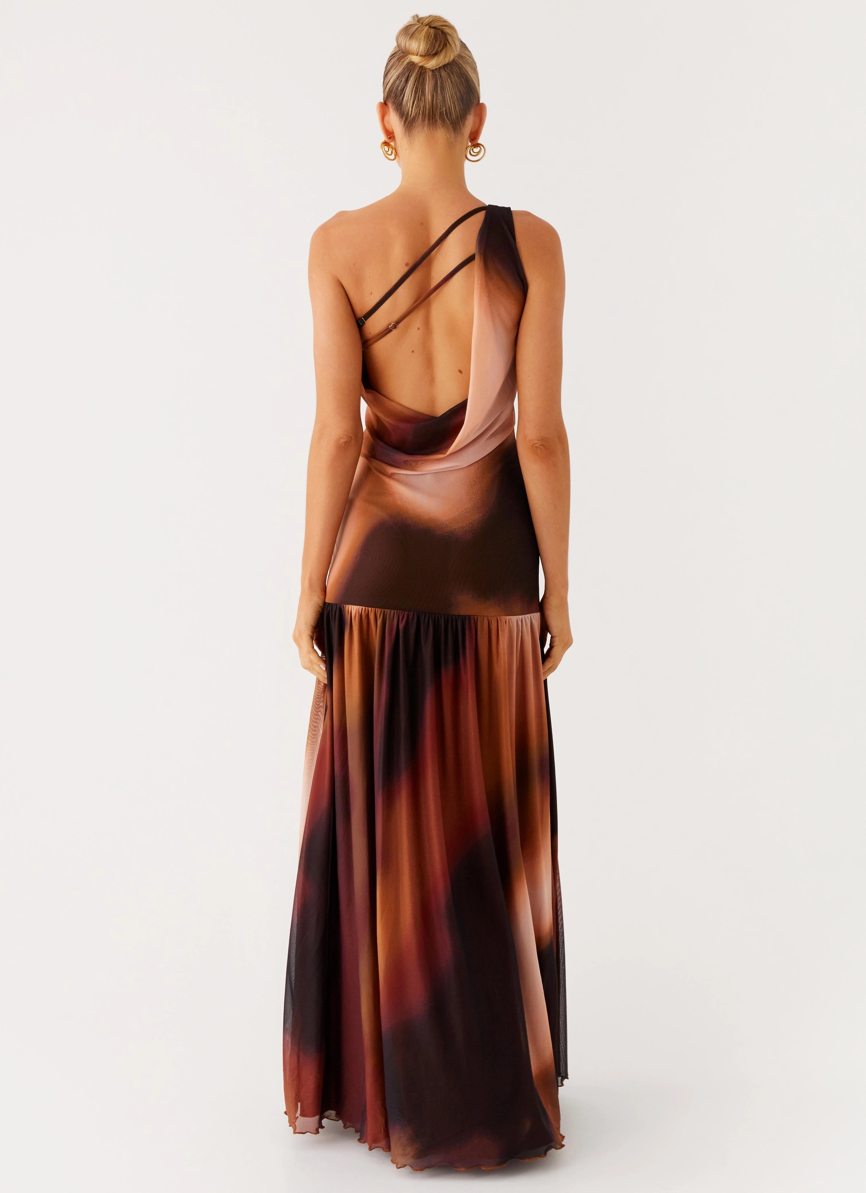 Everyday-Use Carlina Maxi Dress - Black Gradient