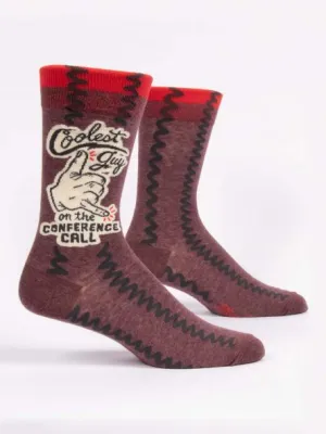 Coolest Guy on the Conference Call - Men's Crew Socks