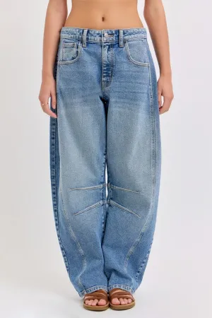 Corrie Mid Waisted Barrel Leg With Long Inseam relaxed shape Everyday Shopping Day Corrie Mid Waisted Barrel Leg With Long Inseam