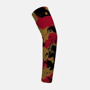 Corrosive Gold Black Maroon Kids Arm Sleeve