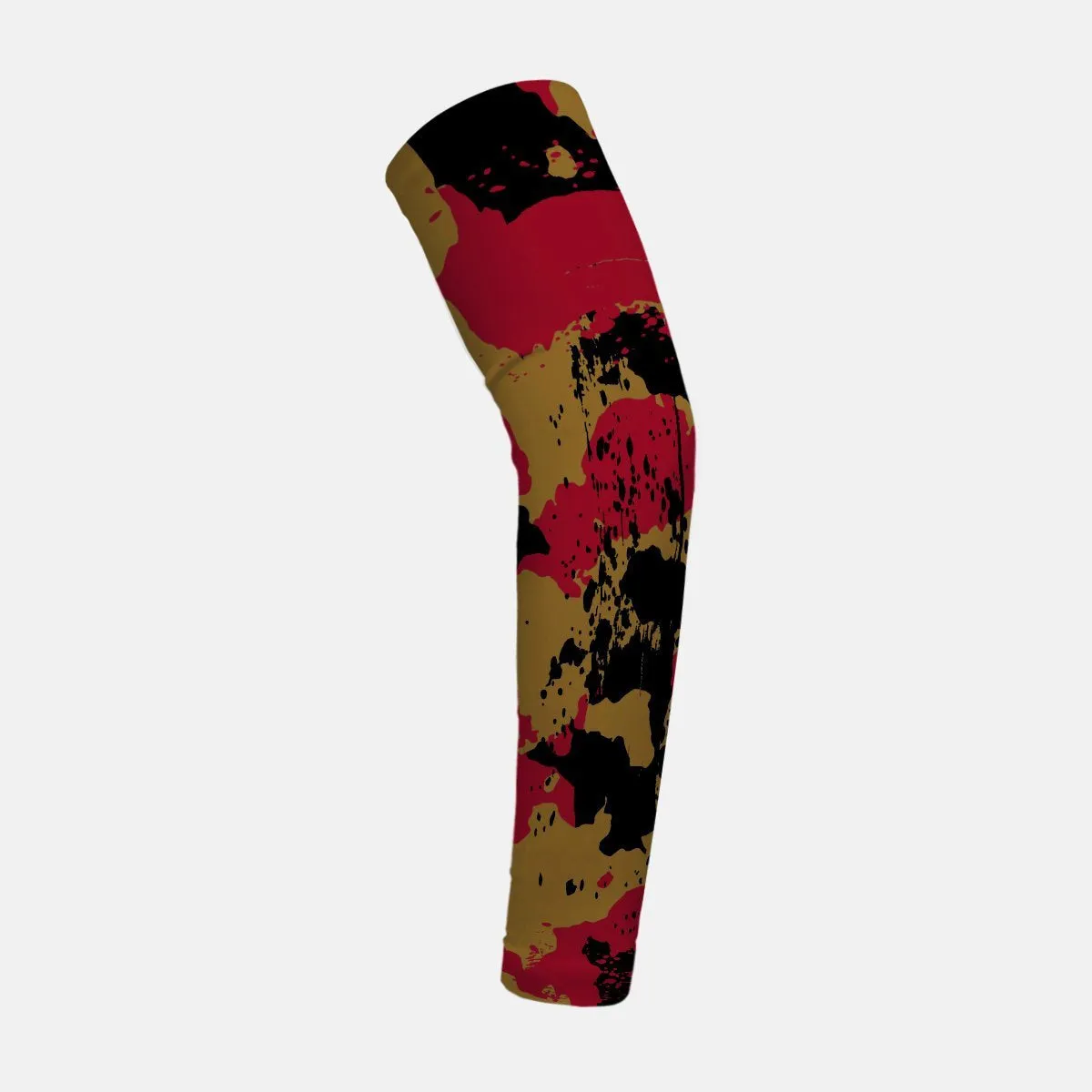 Corrosive Gold Black Maroon Kids Arm Sleeve