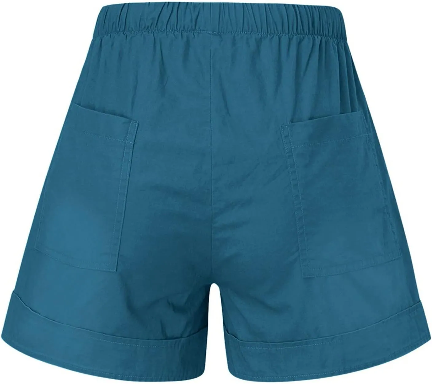 Cotton Shorts for Women Sexy Casual Bermuda Shorts Stretchy Fashion Drawstring Lounge Shorts with Pockets