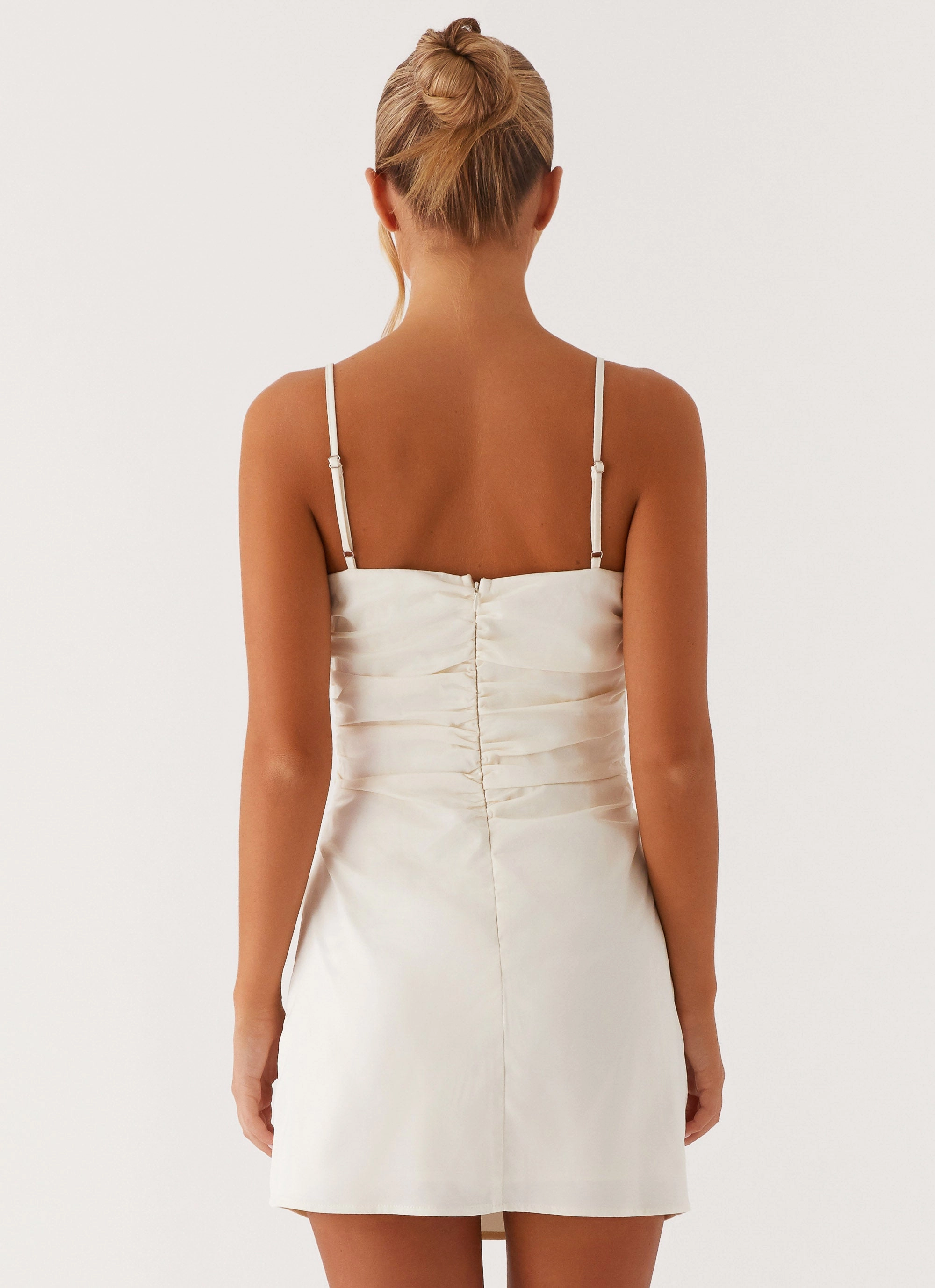 Refined Vibe Last Summer Mini Dress - Ivory