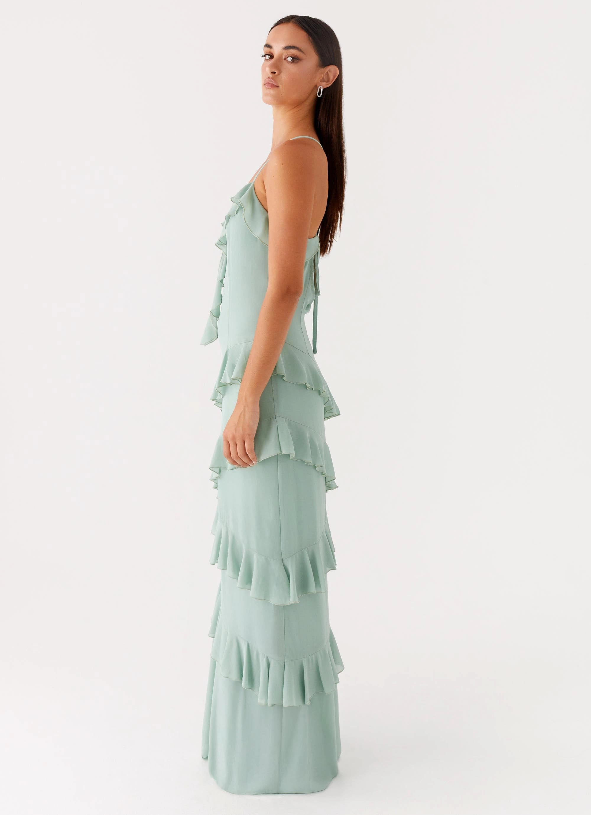 cut out Breezy Fit Country Club Maxi Dress - Sage