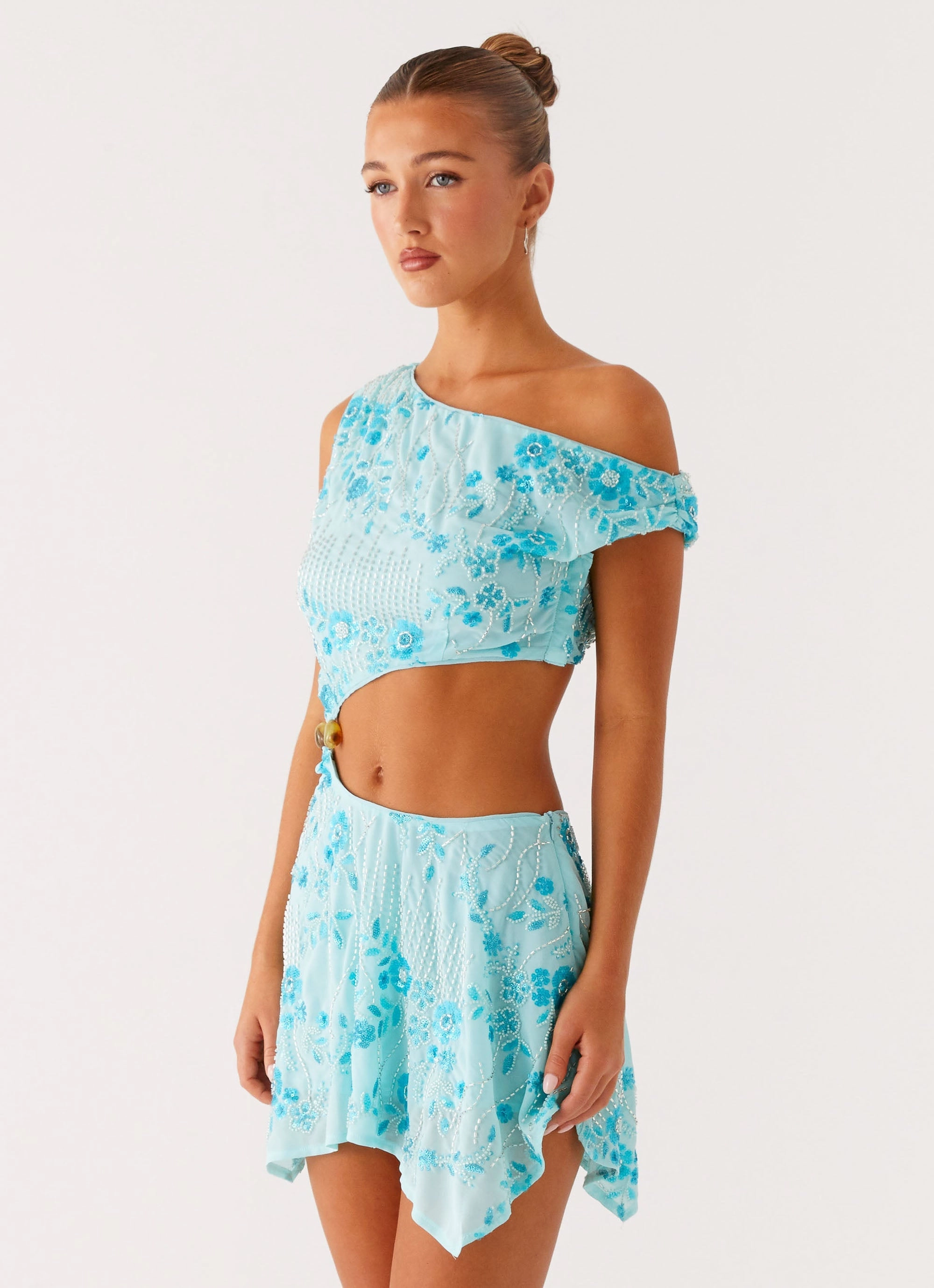 Quick Elegance Aletta Sequin Mini Dress - Blue
