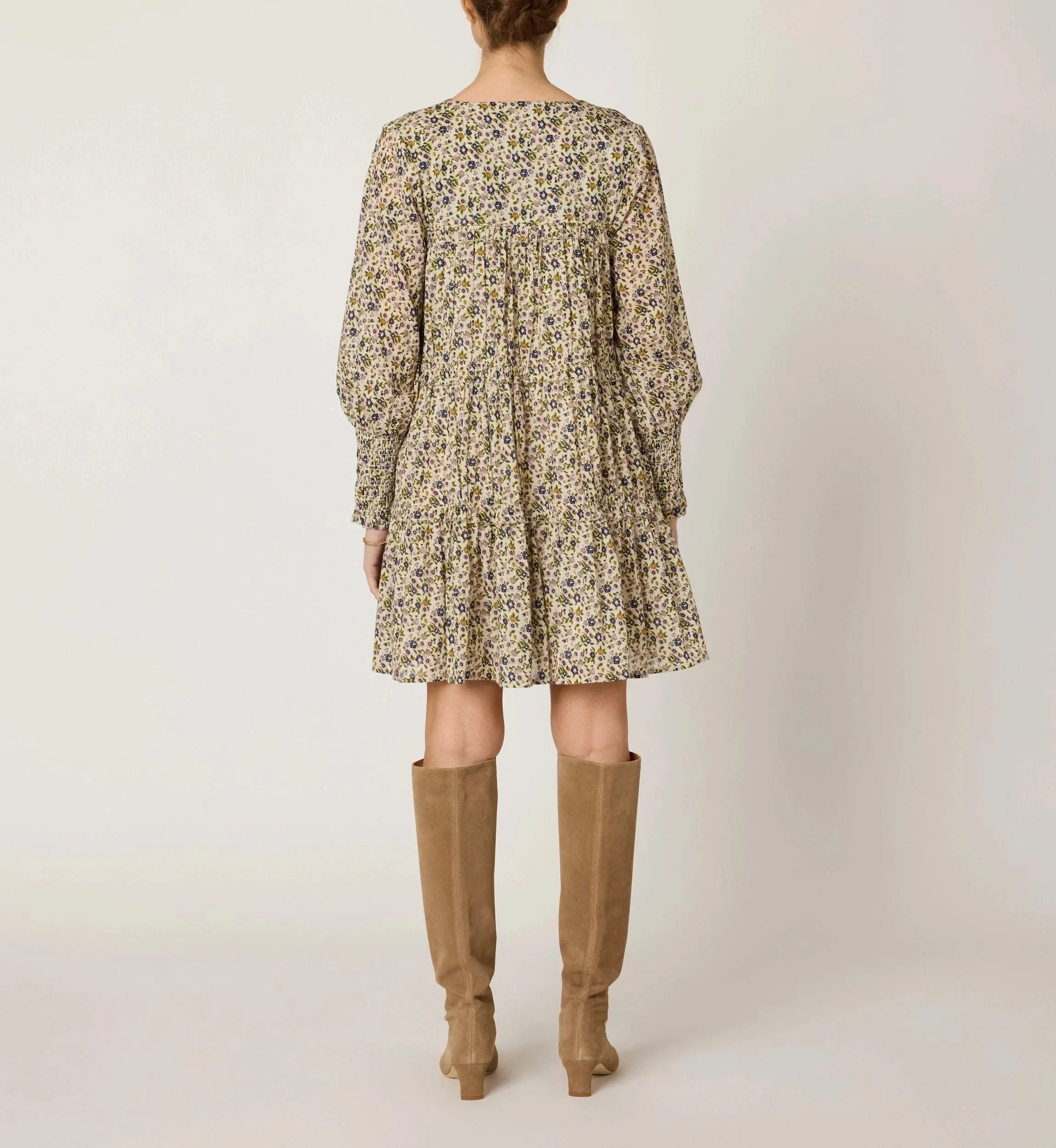 Smooth-Lining Raquel Mini Dress | Eloisa Floral