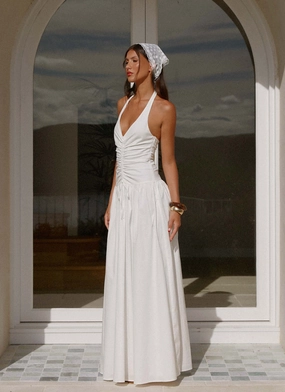 Coveted Piece Narnie Maxi Dress - Ivory Stylish Fit Vibe Style Narnie Maxi Dress - Ivory